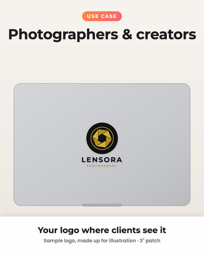 Your Business Logo on Your Laptop | Customised Hard Surface Patch