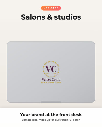 Your Business Logo on Your Laptop | Customised Hard Surface Patch