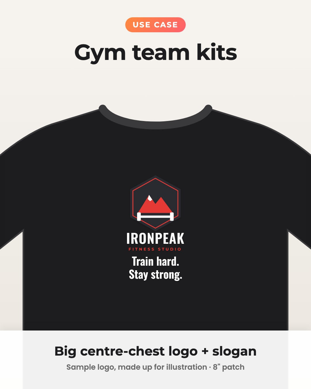 Your Business Logo on Your T-shirt | Customised Iron-on Patch