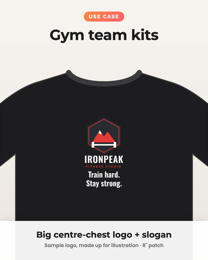 Your Business Logo on Your T-shirt | Customised Iron-on Patch