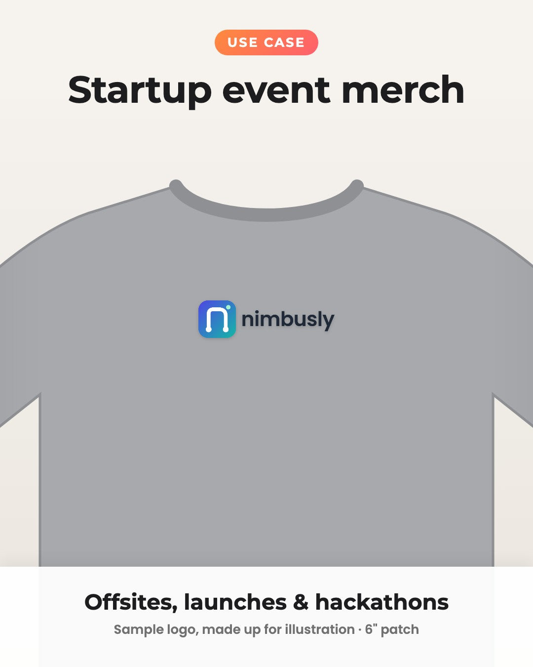 Your Business Logo on Your T-shirt | Customised Iron-on Patch