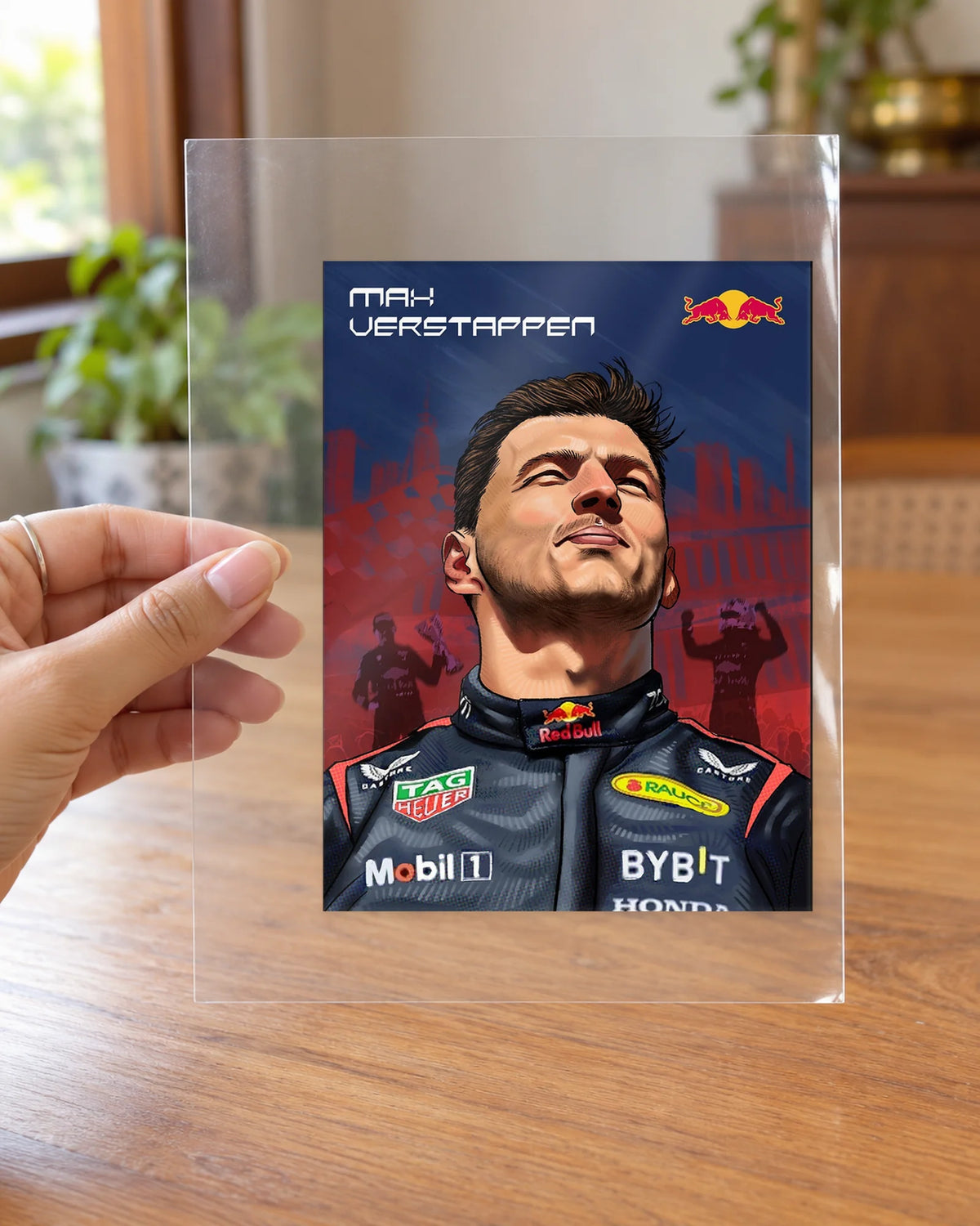 Champions Energy hard surface patch on clear film