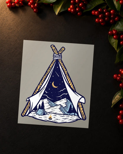 Celestial Camp iron-on patch transfer