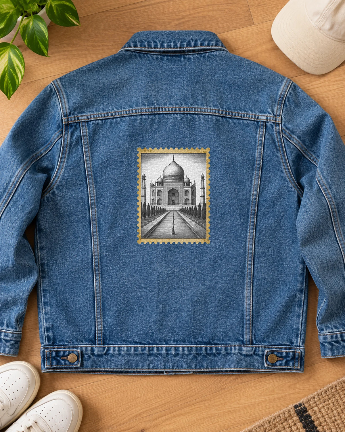Celestial Gate iron-on patch on clothes