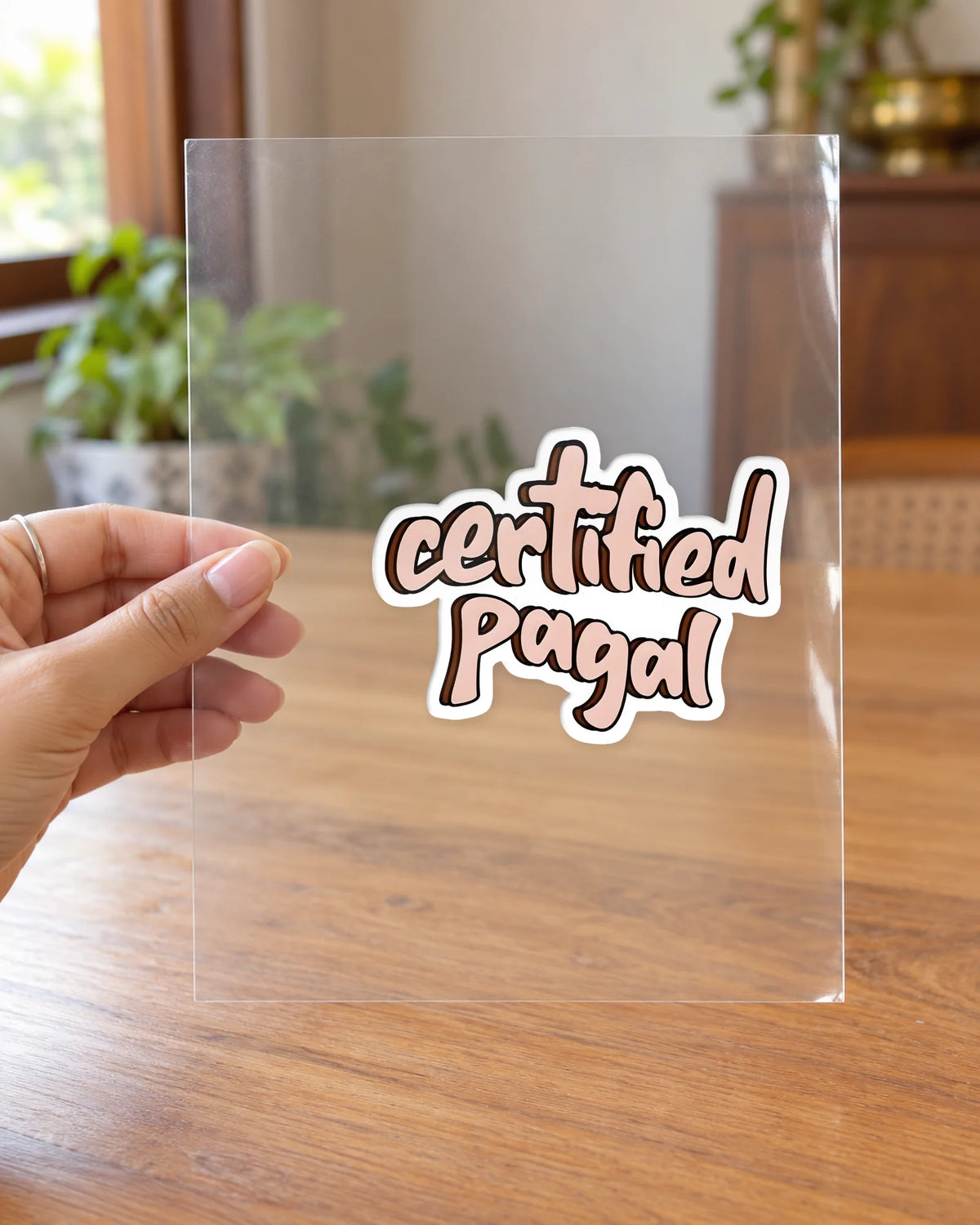 Certified Pagal hard surface patch on clear film