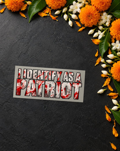 Certified Patriot iron-on patch transfer