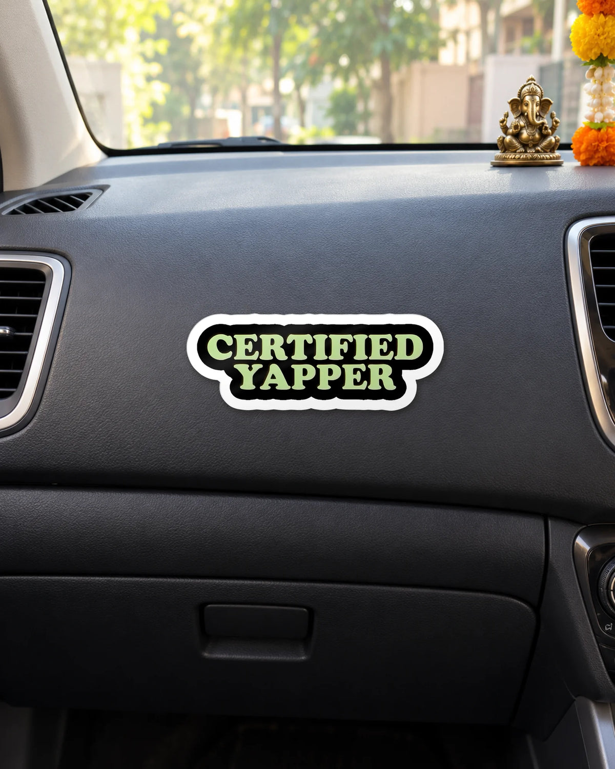 Certified Yapper sticker mockup