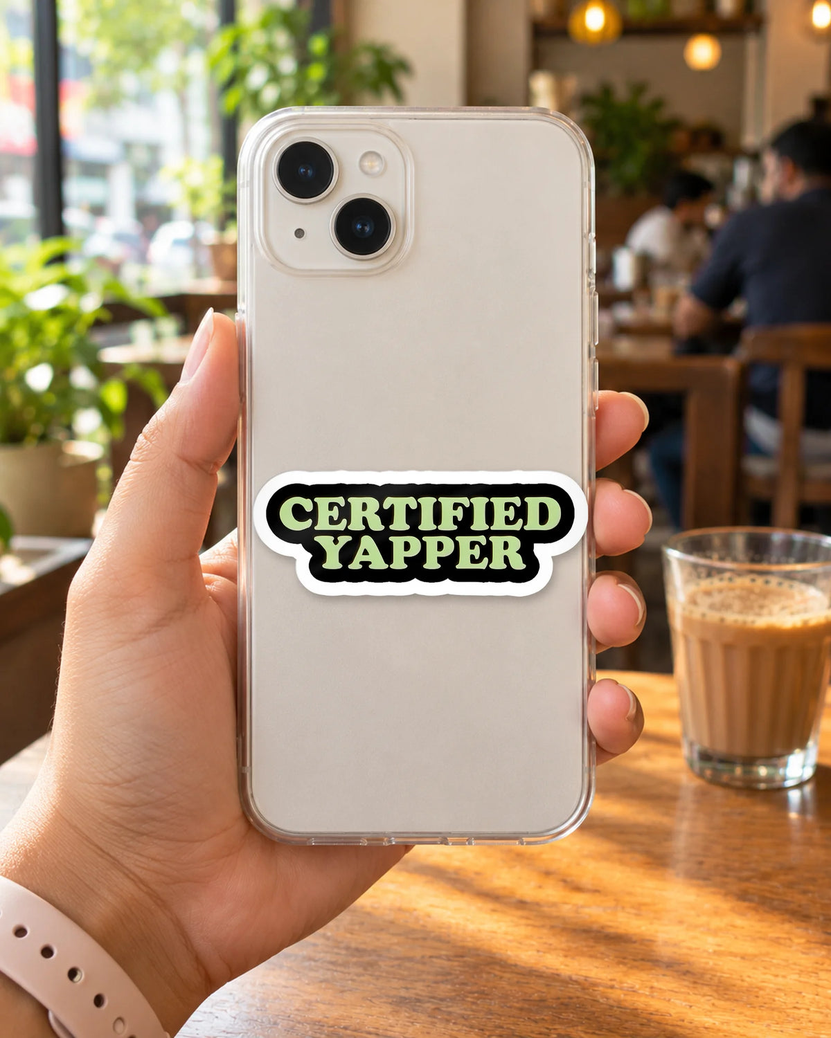 Certified Yapper hard surface patch mockup