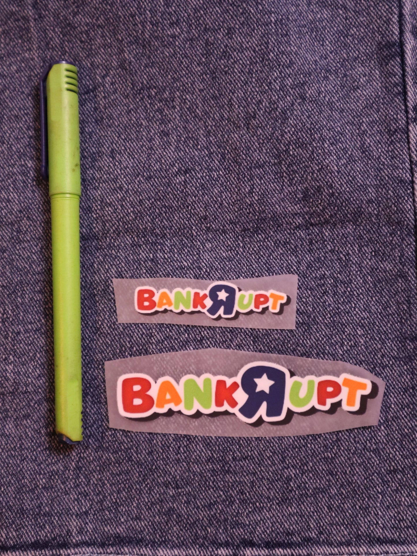 Bankrupt | Iron-on Patch | Moodvertising