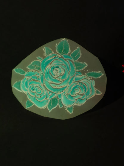 Teal Bloom Dream | Iron on patch | Pinterest Flowers