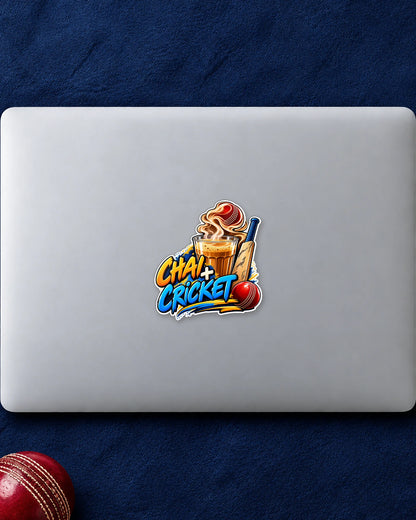 Chai Aur Cricket hard surface patch mockup