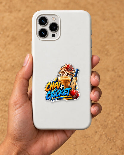 Chai Aur Cricket hard surface patch mockup