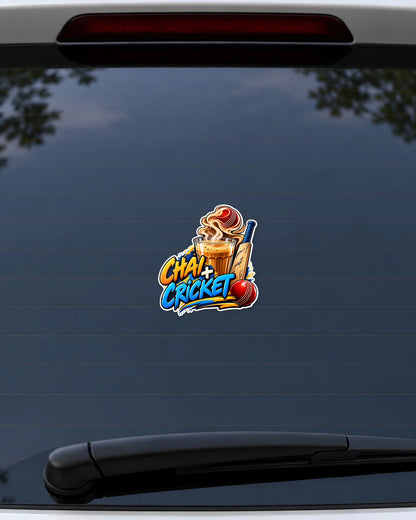 Chai Aur Cricket hard surface patch mockup