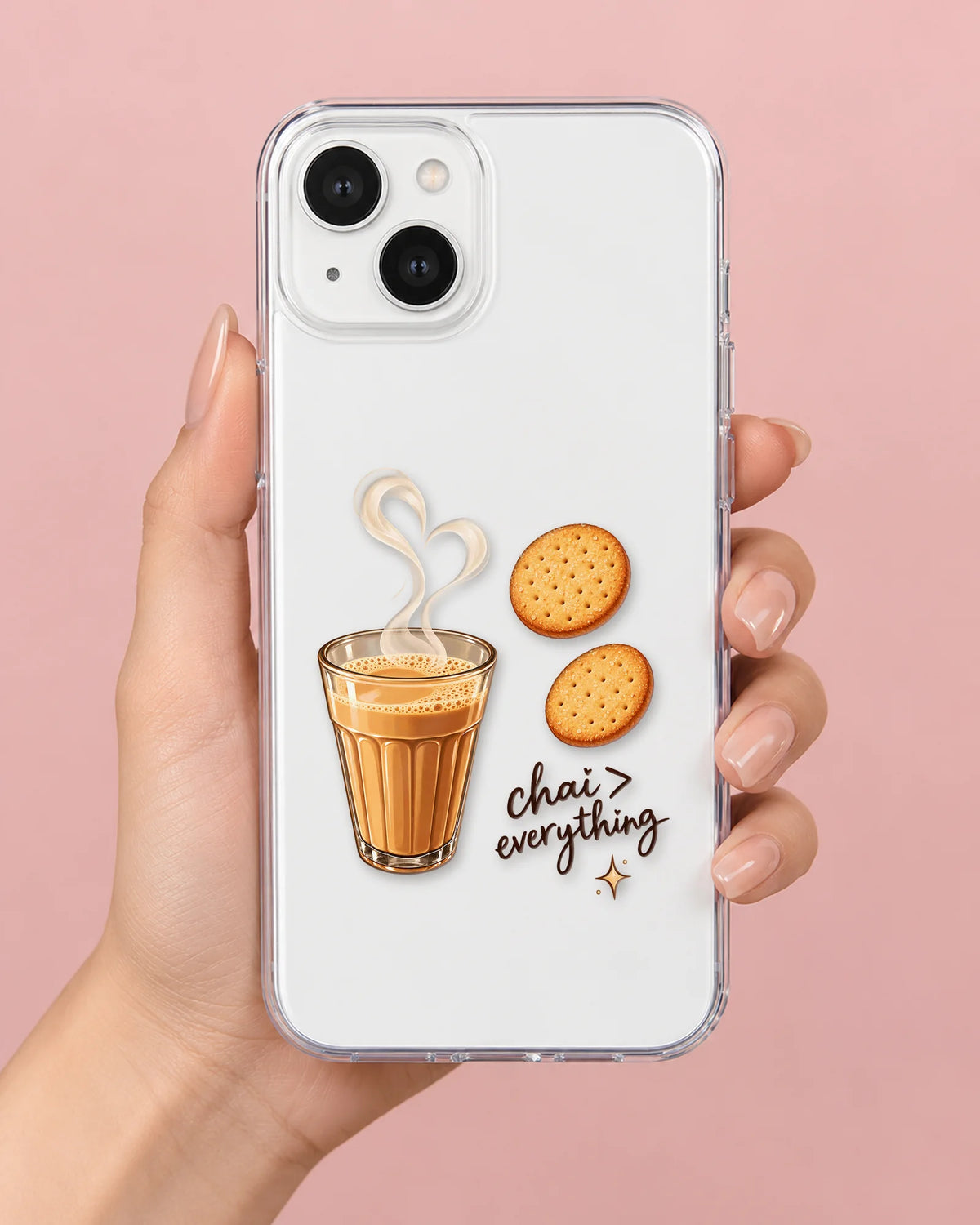 Chai Break phone makeover pack on a phone case
