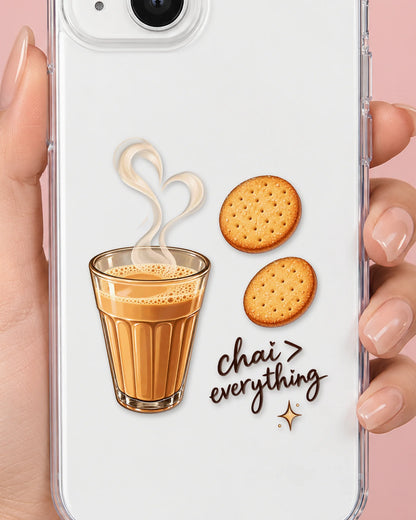 Chai Break phone case close-up