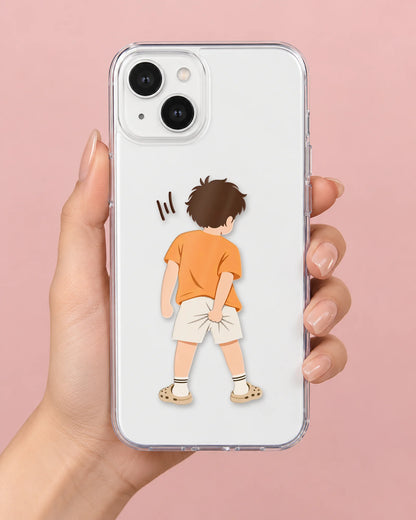 Cheeky Boy phone makeover pack on a phone case