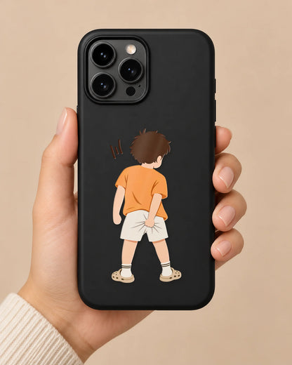 Cheeky Boy phone case close-up