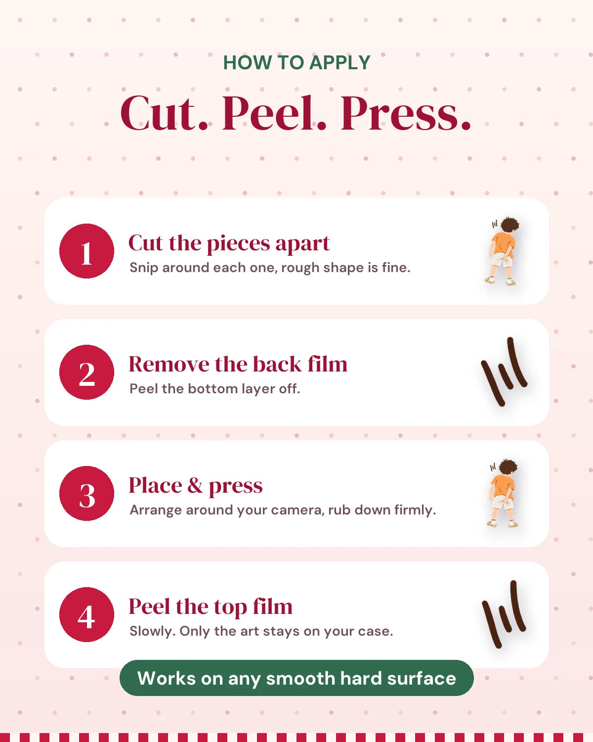 Cheeky Boy: how to apply