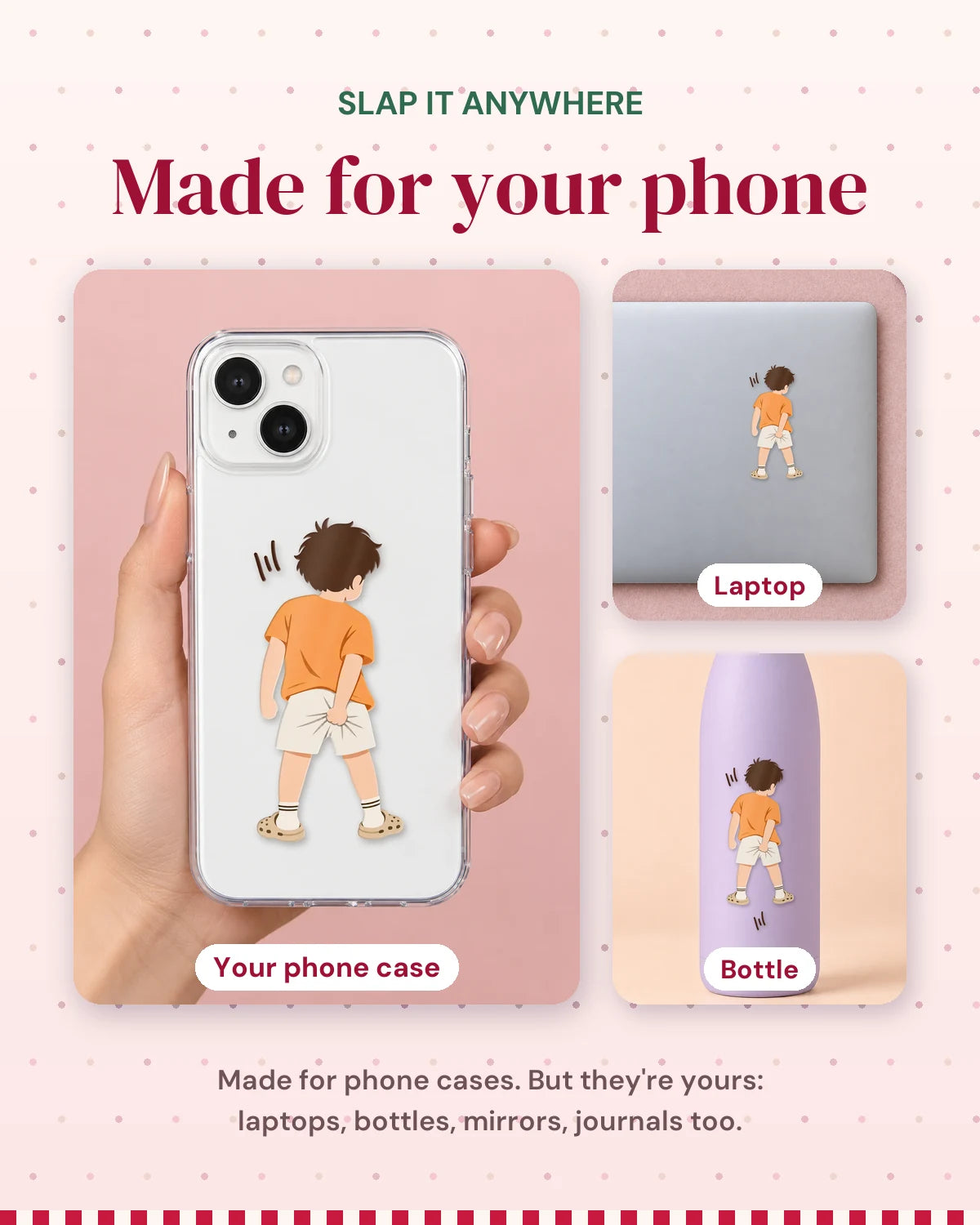 Cheeky Boy: made for your phone, slap it anywhere