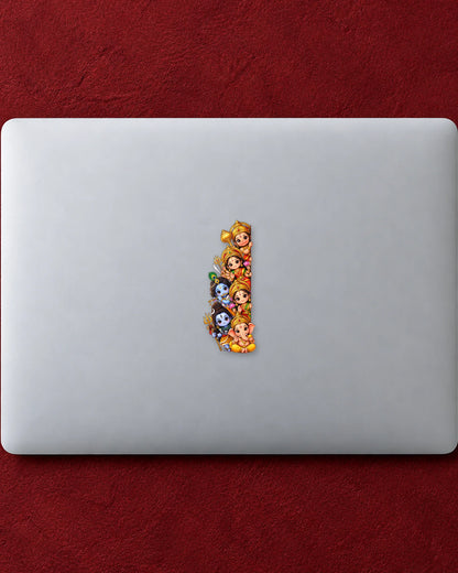 Peekaboo Bhagwan hard surface patch mockup