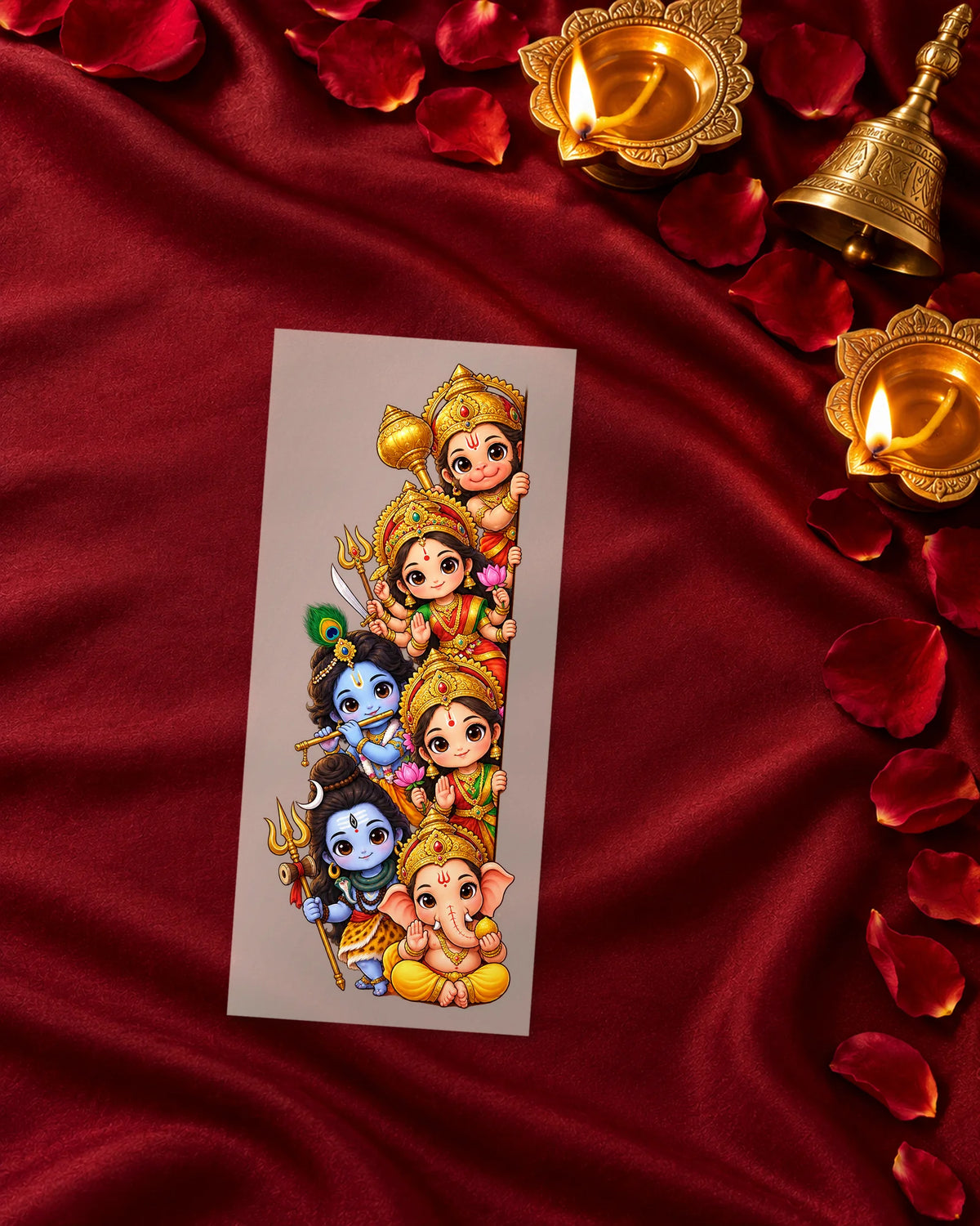 Peekaboo Bhagwan iron-on patch transfer
