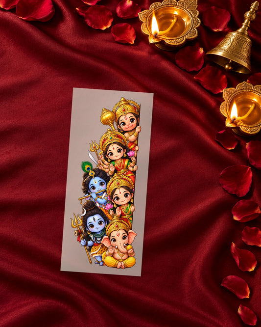 Peekaboo Bhagwan iron-on patch transfer