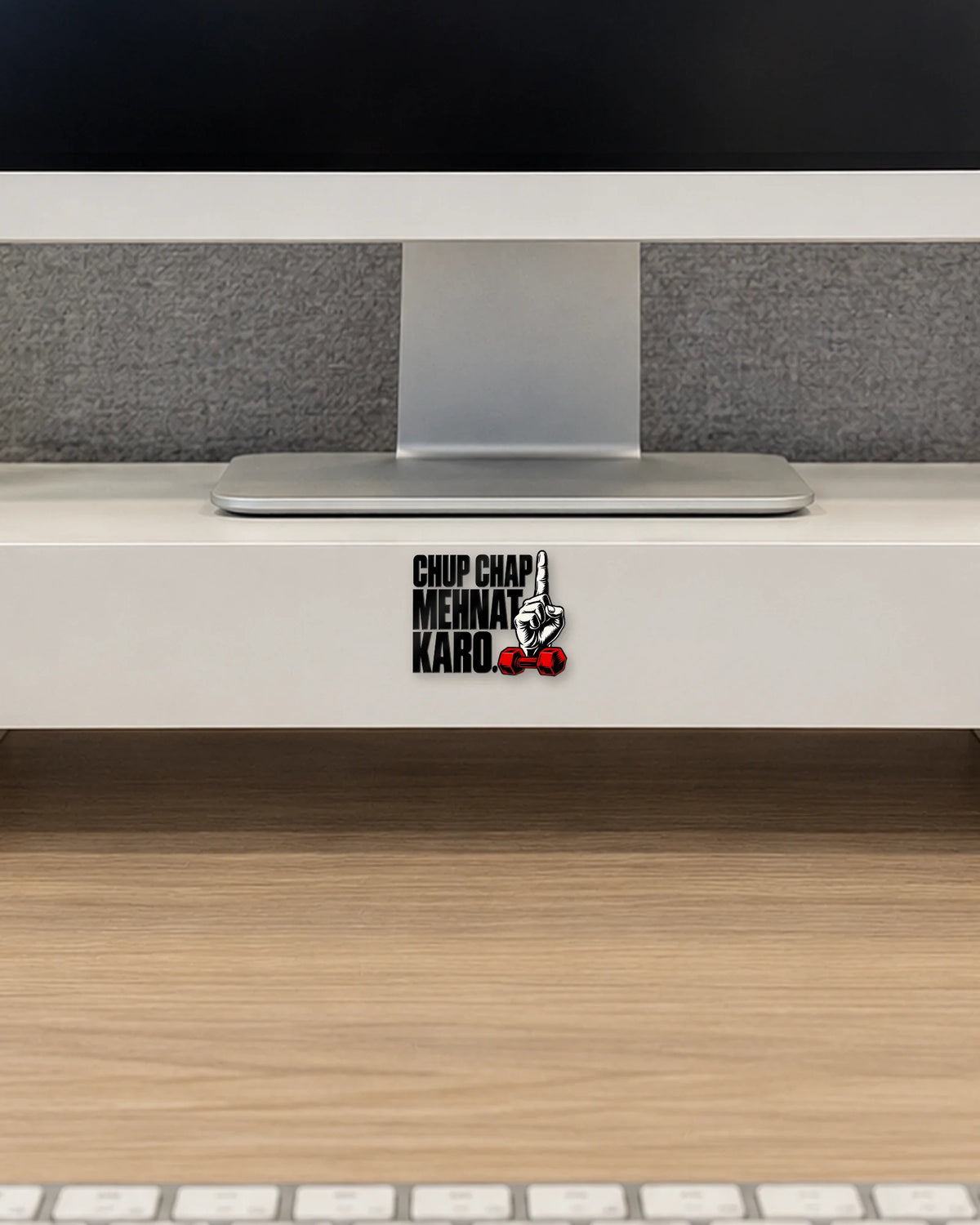 Chup Chap Mehnat hard surface patch mockup