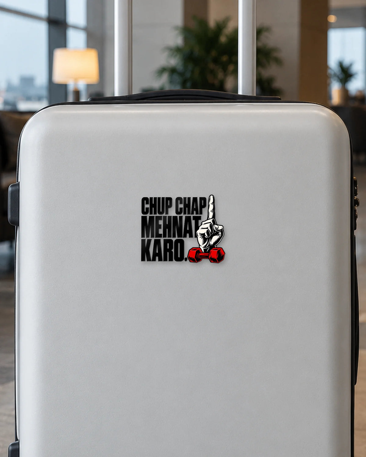 Chup Chap Mehnat hard surface patch mockup