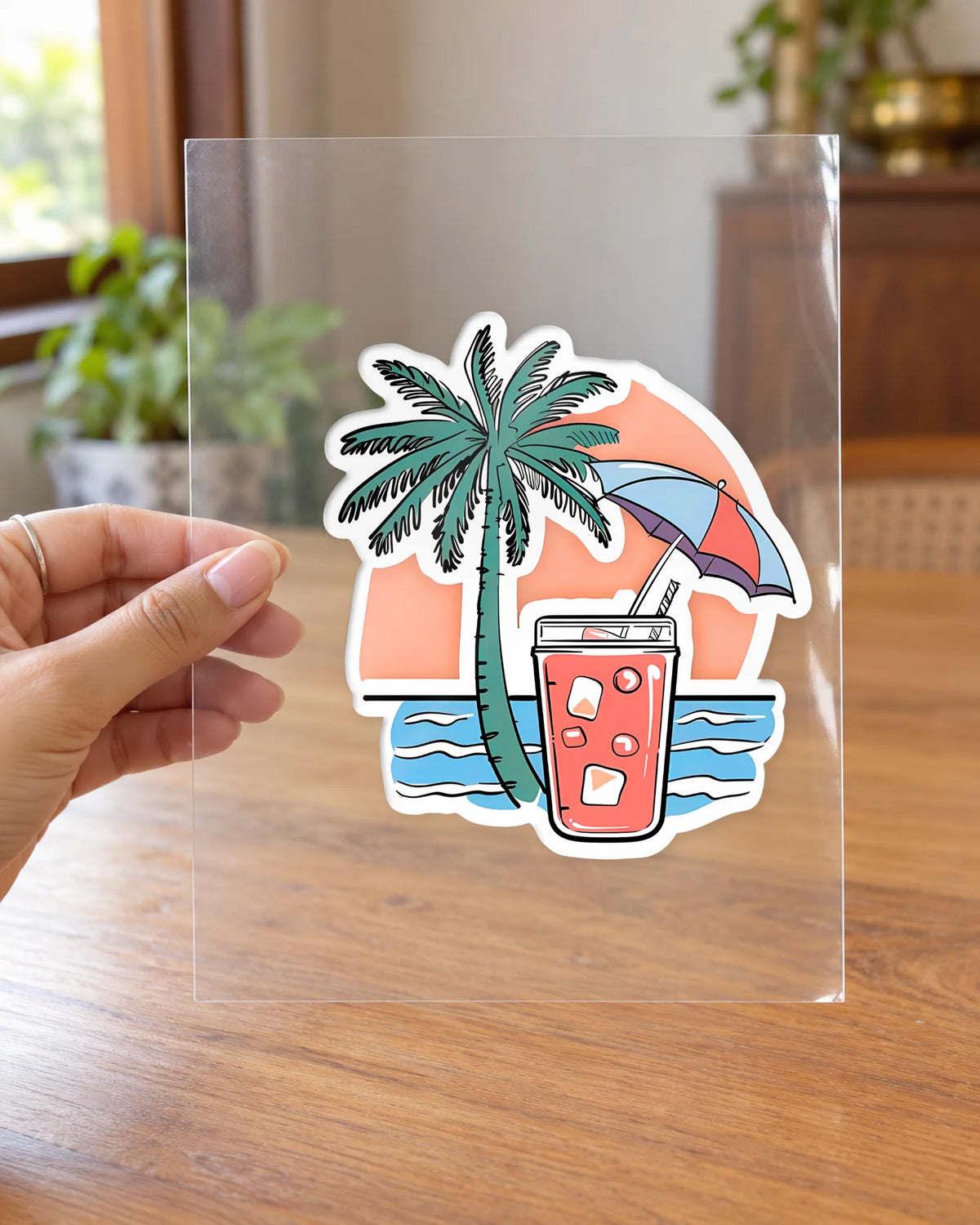 Coastal Chill hard surface patch on clear film