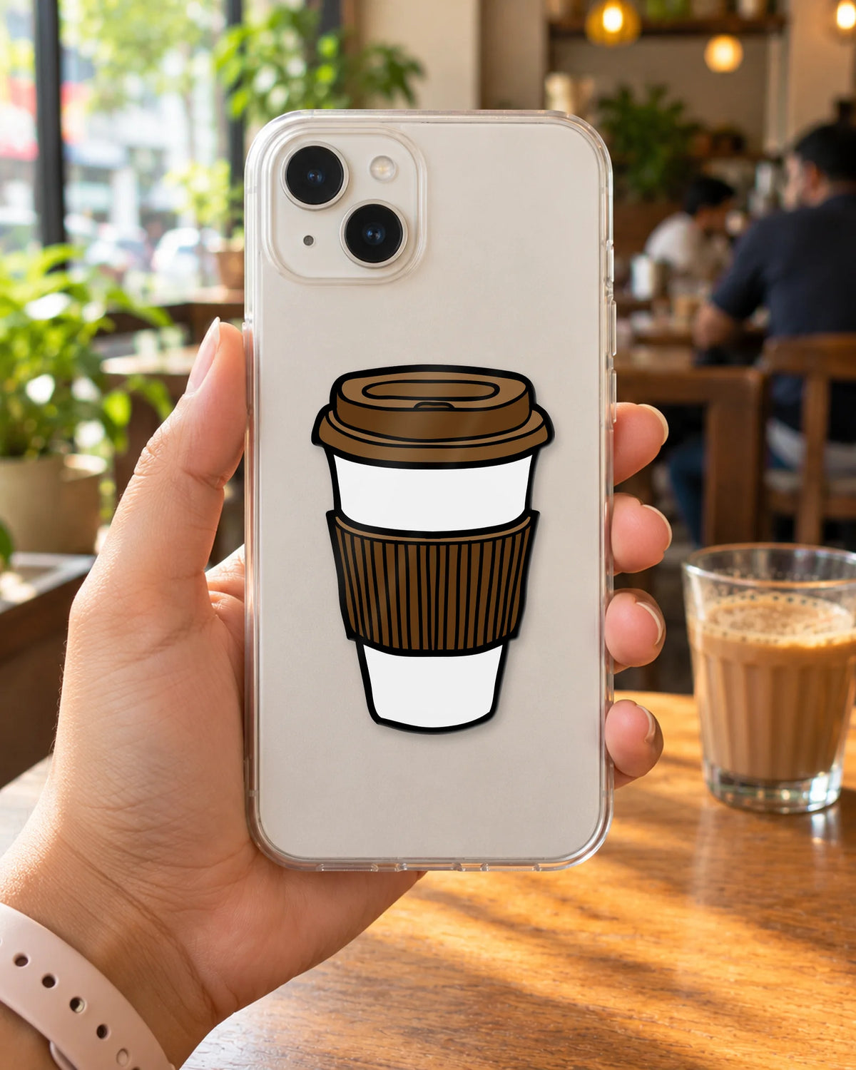 Coffee To-Go sticker mockup