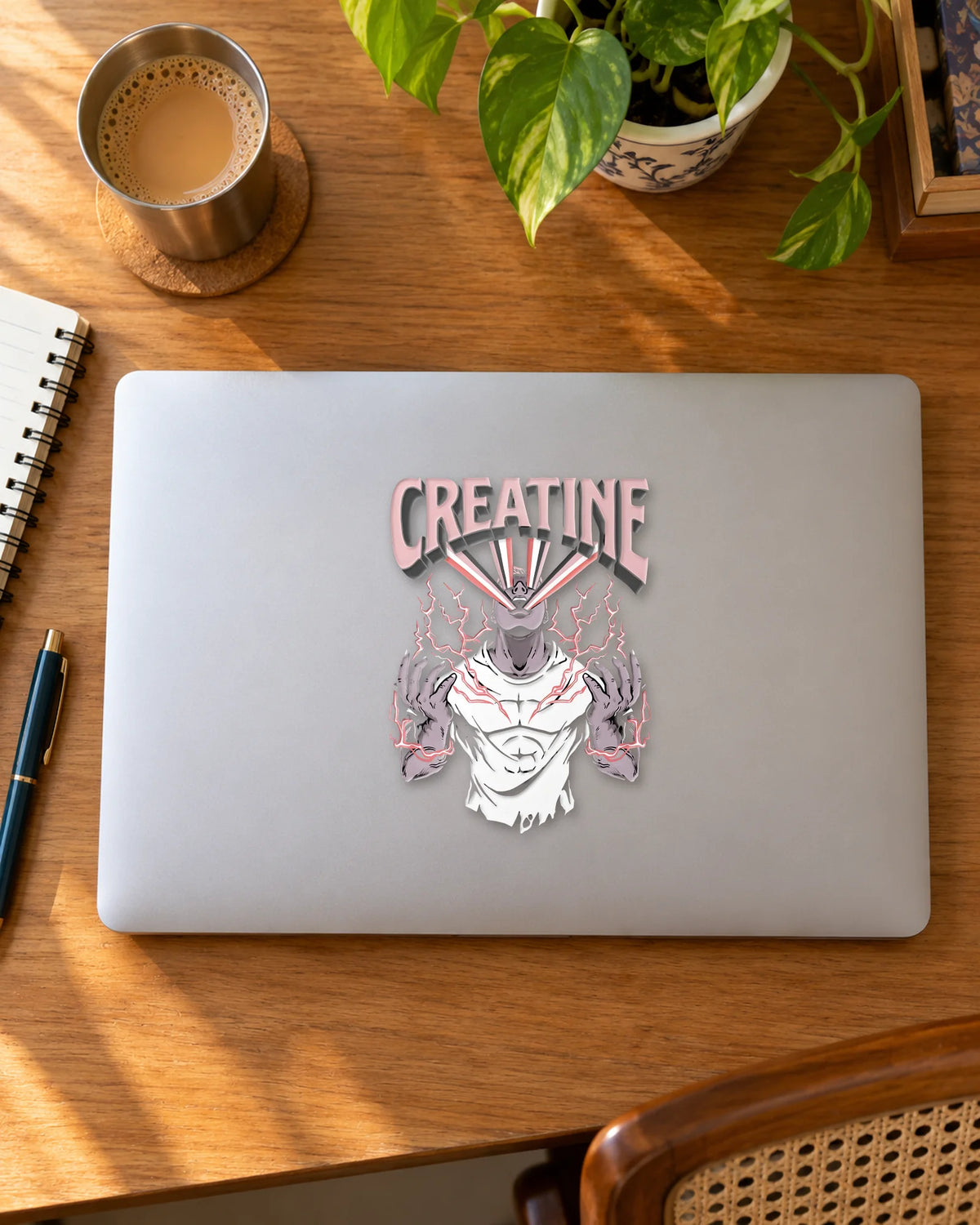 Creatine Overload hard surface patch mockup