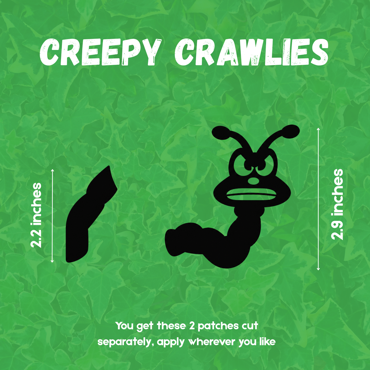Creepy Crawlies | Laptop Makeover Pack | Hard Surface Patches Set