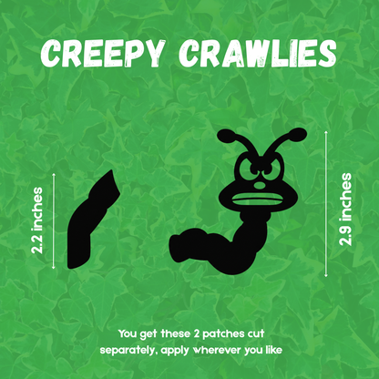 Creepy Crawlies | Laptop Makeover Pack | Hard Surface Patches Set