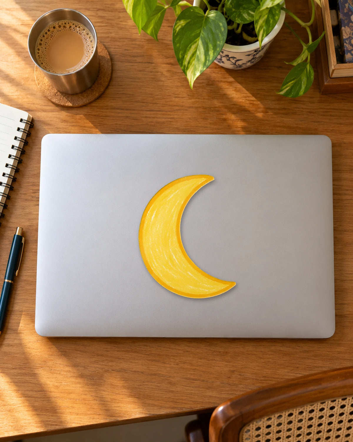Crescent Crayon hard surface patch mockup