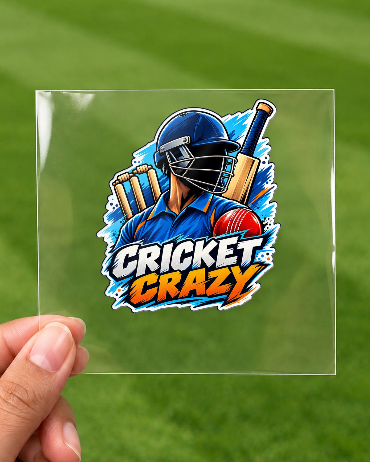 Cricket Crazy hard surface patch on clear film