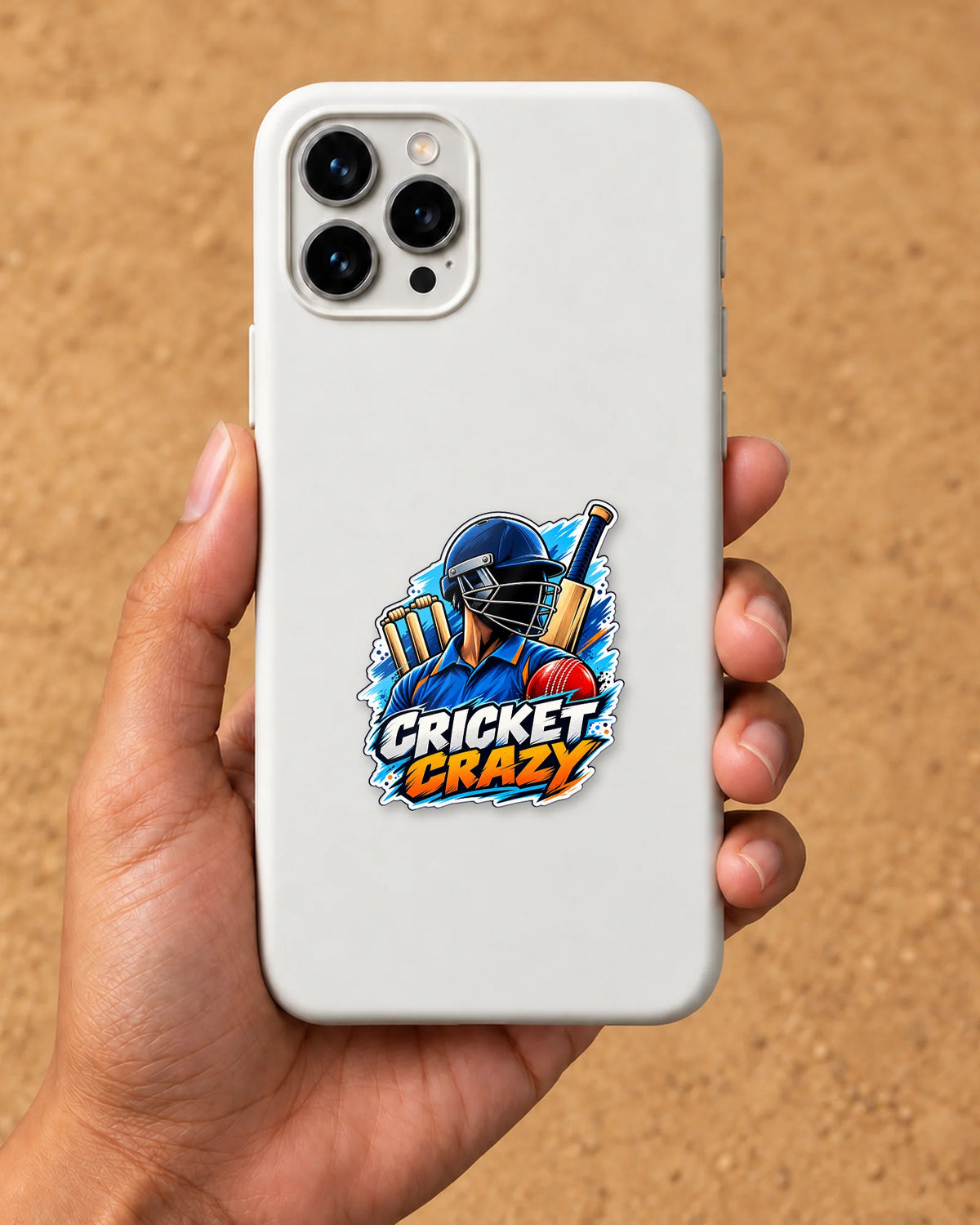 Cricket Crazy hard surface patch mockup