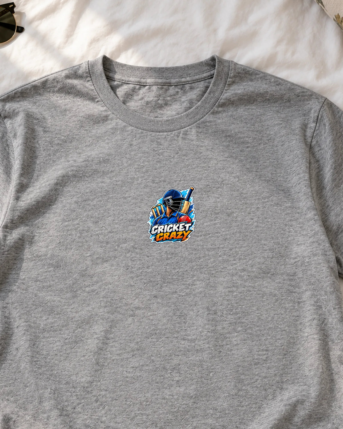 Cricket Crazy iron-on patch on clothes