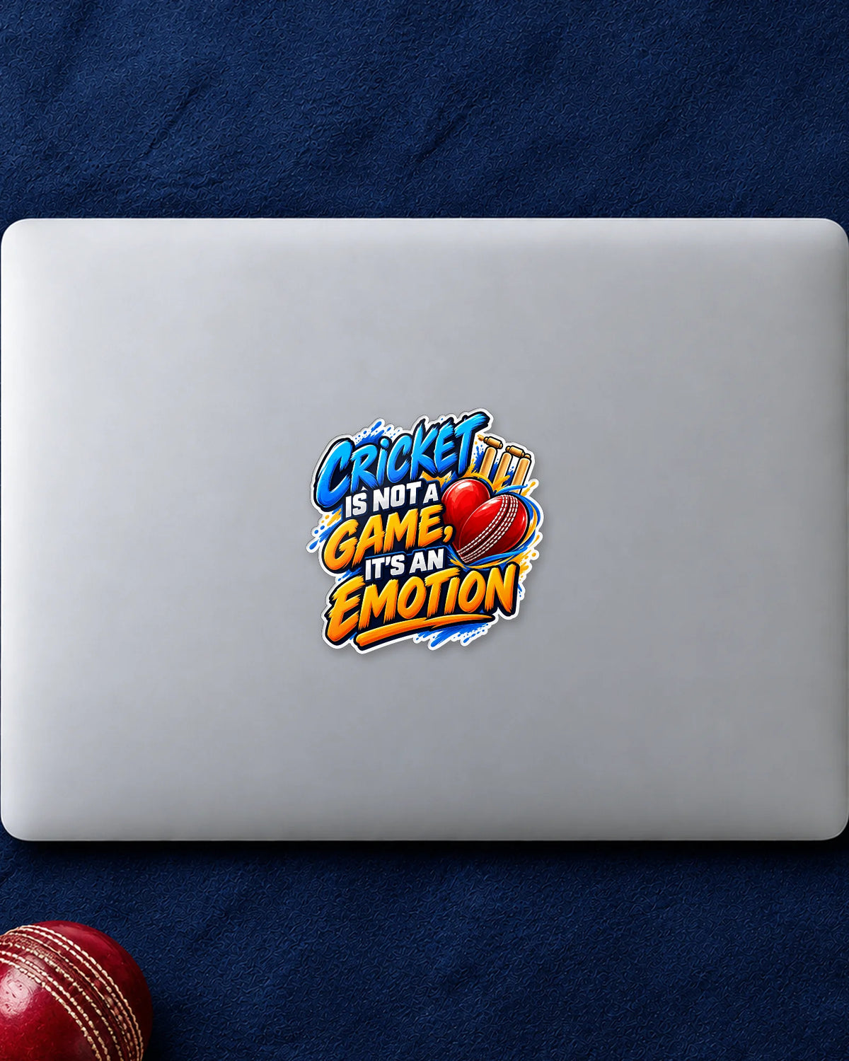 Cricket Is Emotion hard surface patch mockup