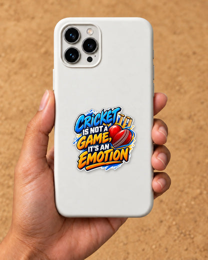 Cricket Is Emotion hard surface patch mockup