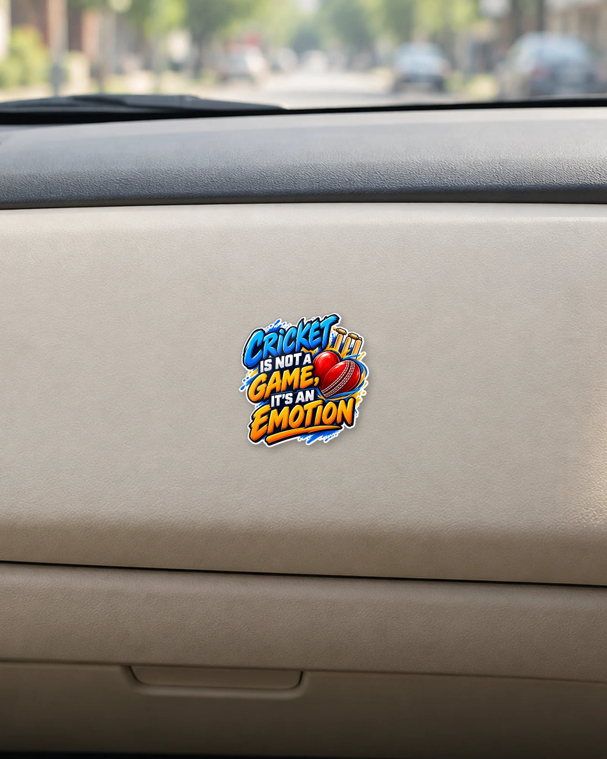 Cricket Is Emotion hard surface patch mockup