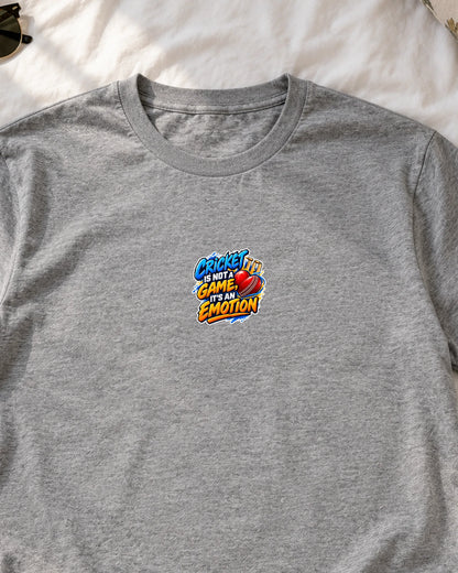Cricket Is Emotion iron-on patch on clothes
