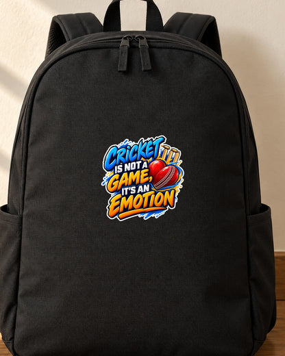 Cricket Is Emotion iron-on patch on clothes