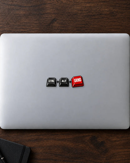 Ctrl Alt Grind hard surface patch mockup