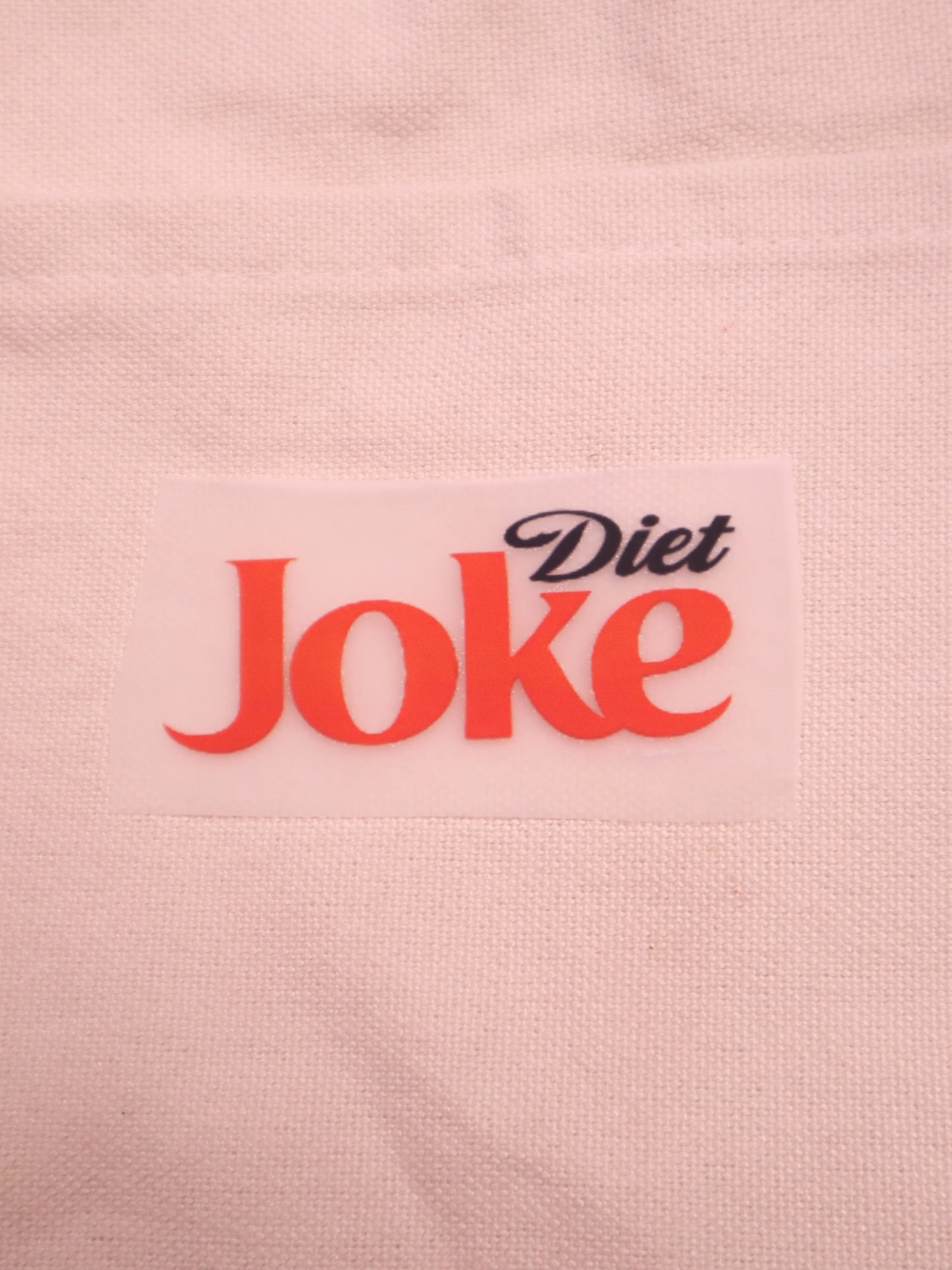 Diet Joke | Iron-on Patch | Moodvertising