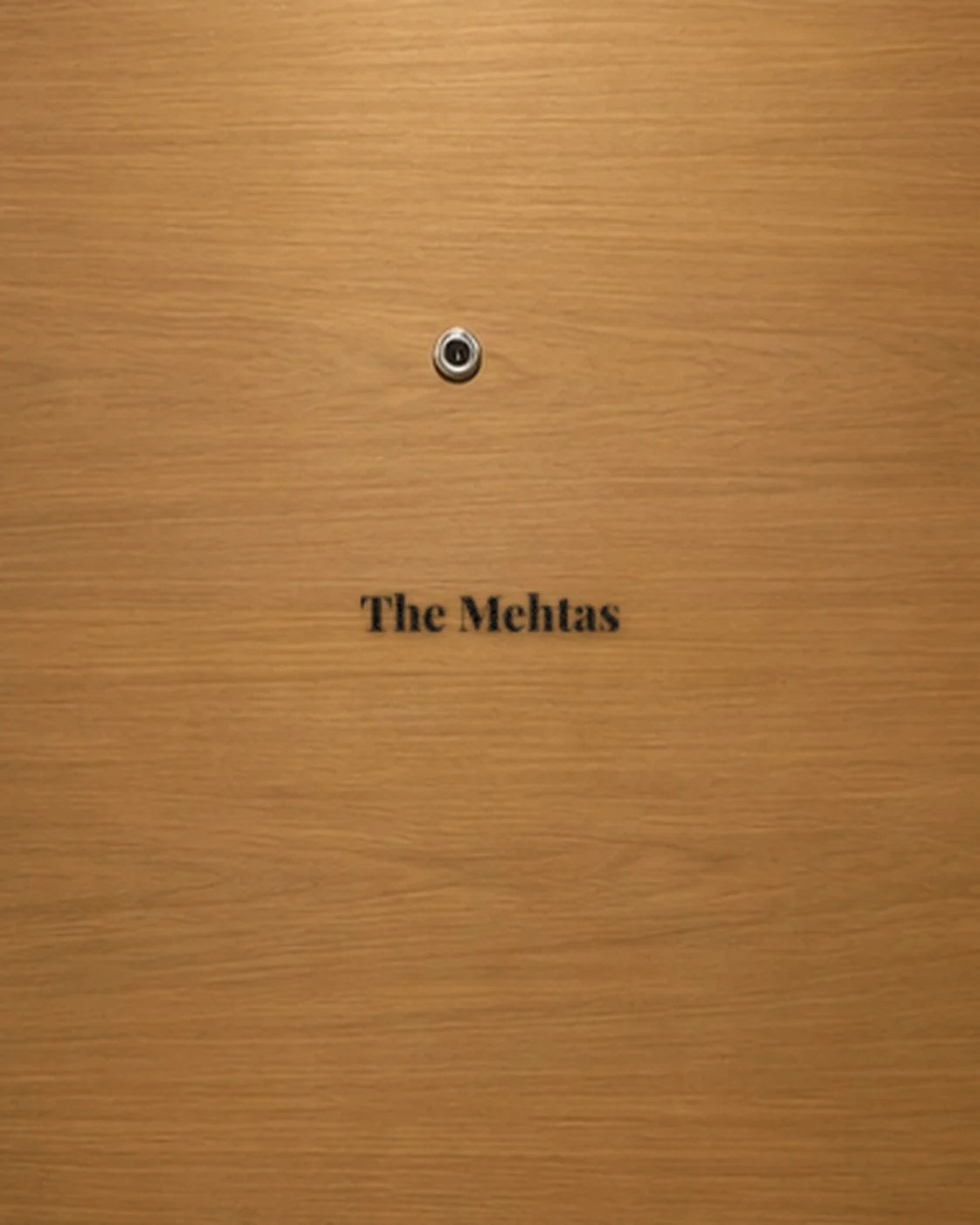 Your family name on your main door, customised hard surface name patch