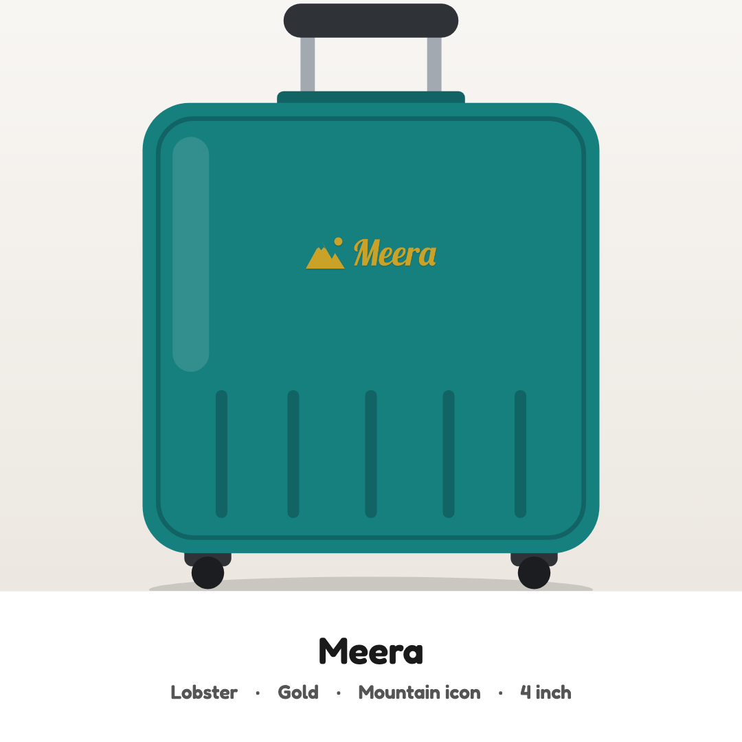 Your name on your luggage, customised hard surface name patch
