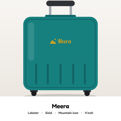 Your name on your luggage, customised hard surface name patch