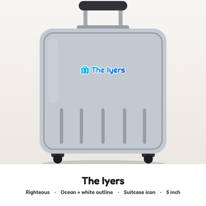 Your name on your luggage, customised hard surface name patch