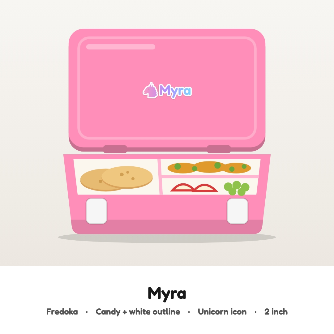 Your Child's Name on Their Tiffin Box | Customised Hard Surface Patch
