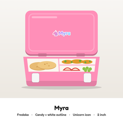 Your Child's Name on Their Tiffin Box | Customised Hard Surface Patch